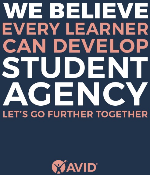 We believe every learner can develop student agency. Let's go further together. AVID