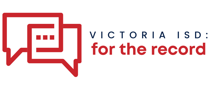 Victoria ISD for the record logo