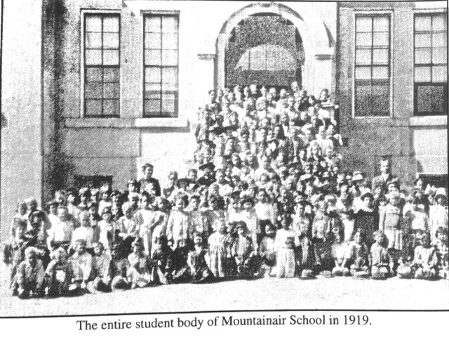 The entire student body of Mountainair School in 1919.