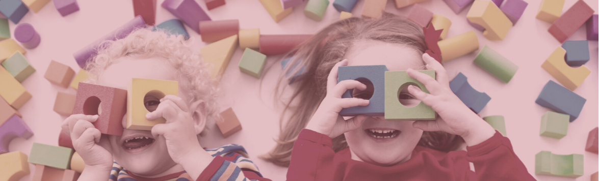 children with blocks