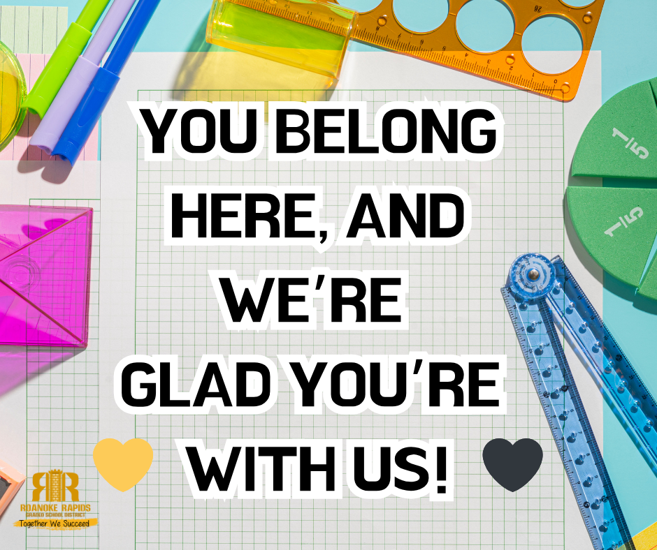 You belong here and we're glad you're with us