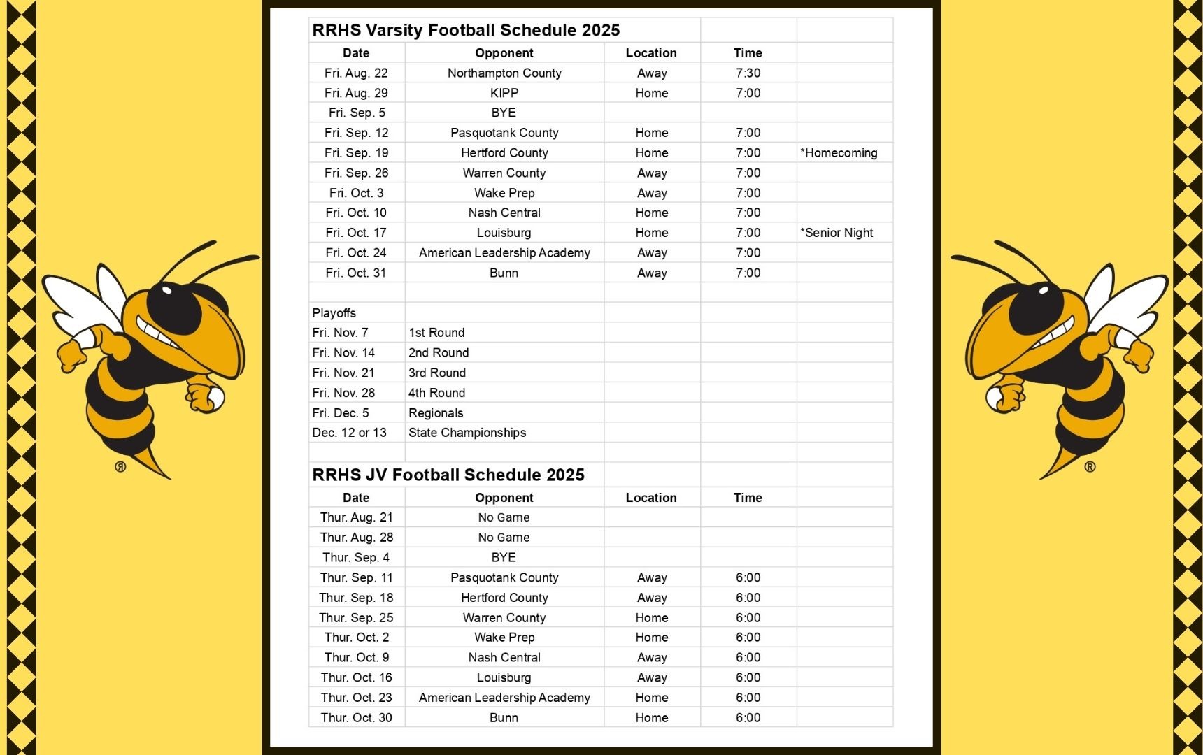 Football Fall 2025