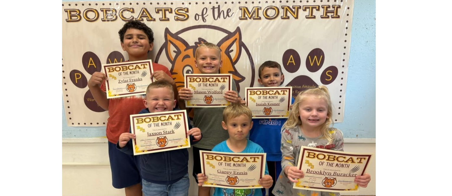 Septembers Bobcat of the Month Students
