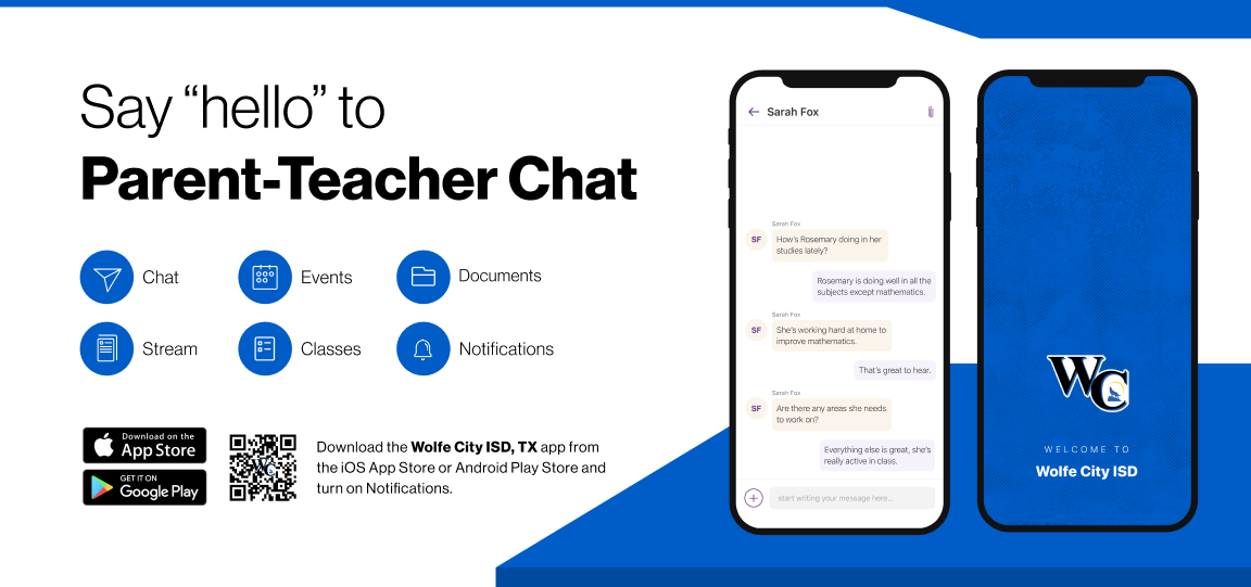 parent teacher chat Rooms flyer