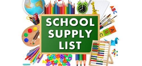 School Supply list image