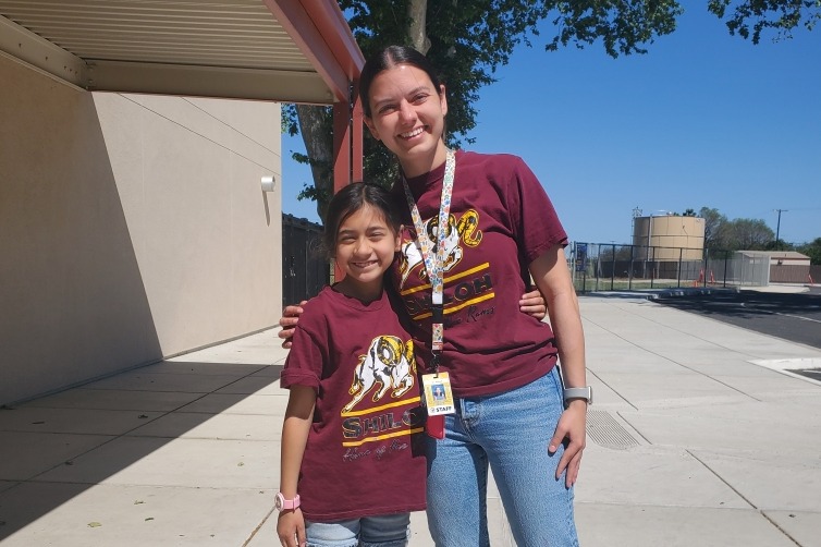 Ms. Habeeb twinning with 3rd grade student