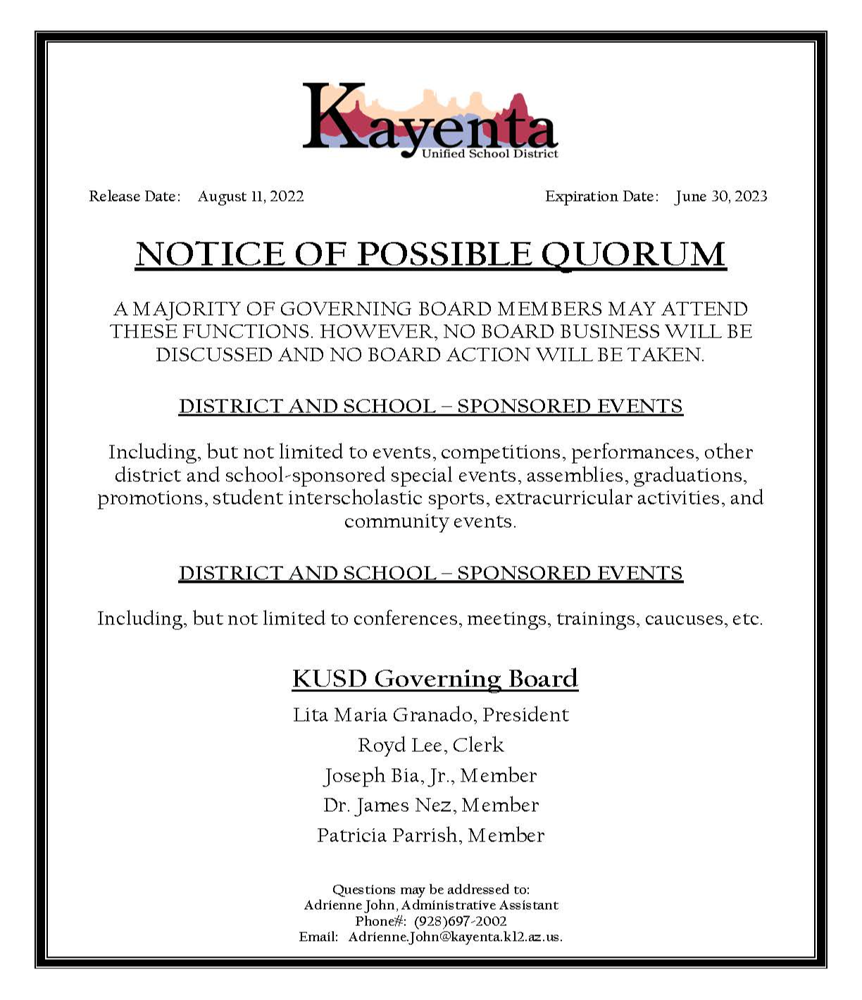 Public Notice