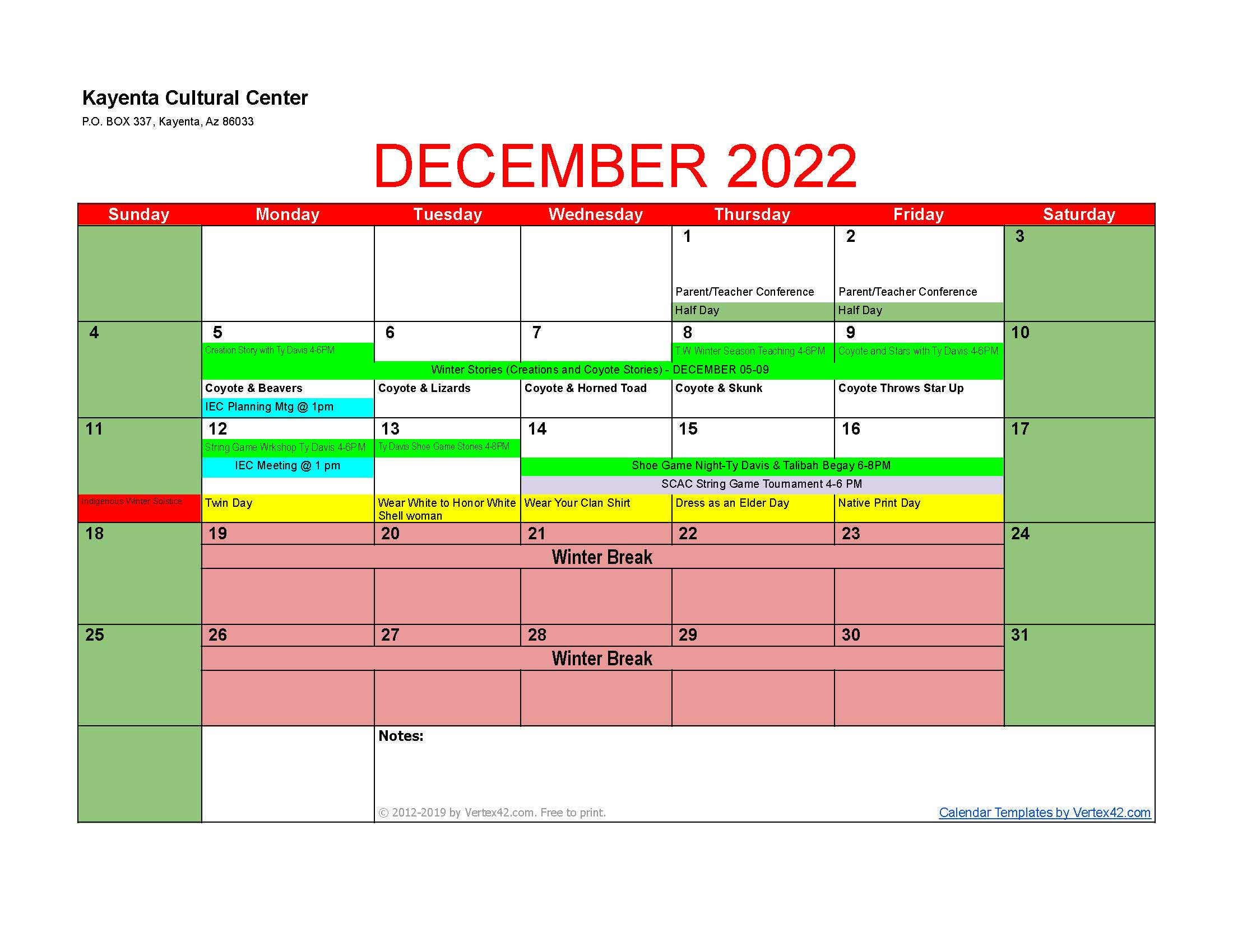 December  2022 Event