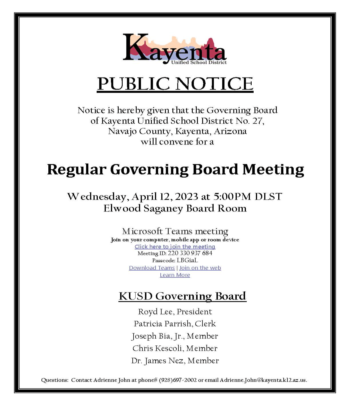 Public Notice