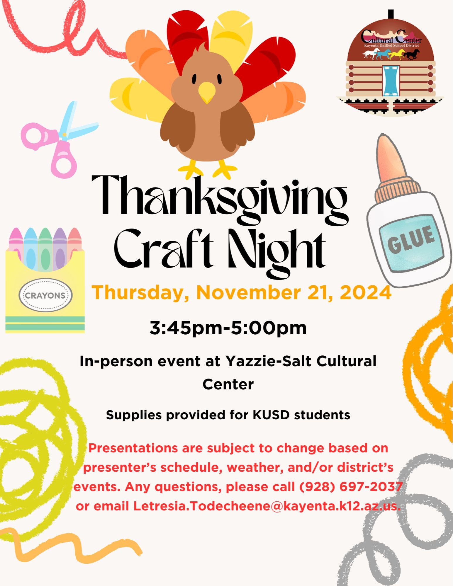 Thanksgiving Craft Night