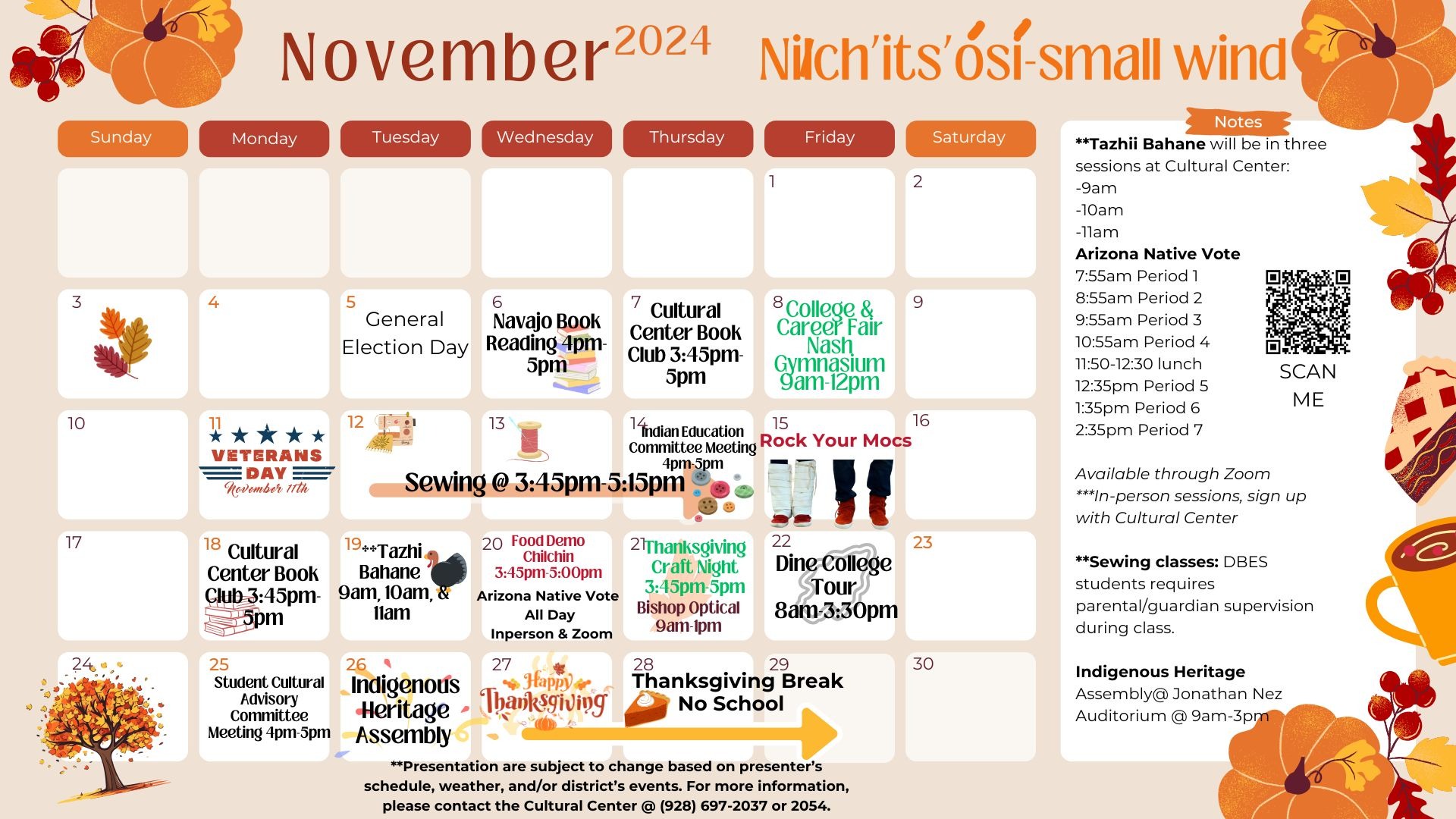 November Calendar