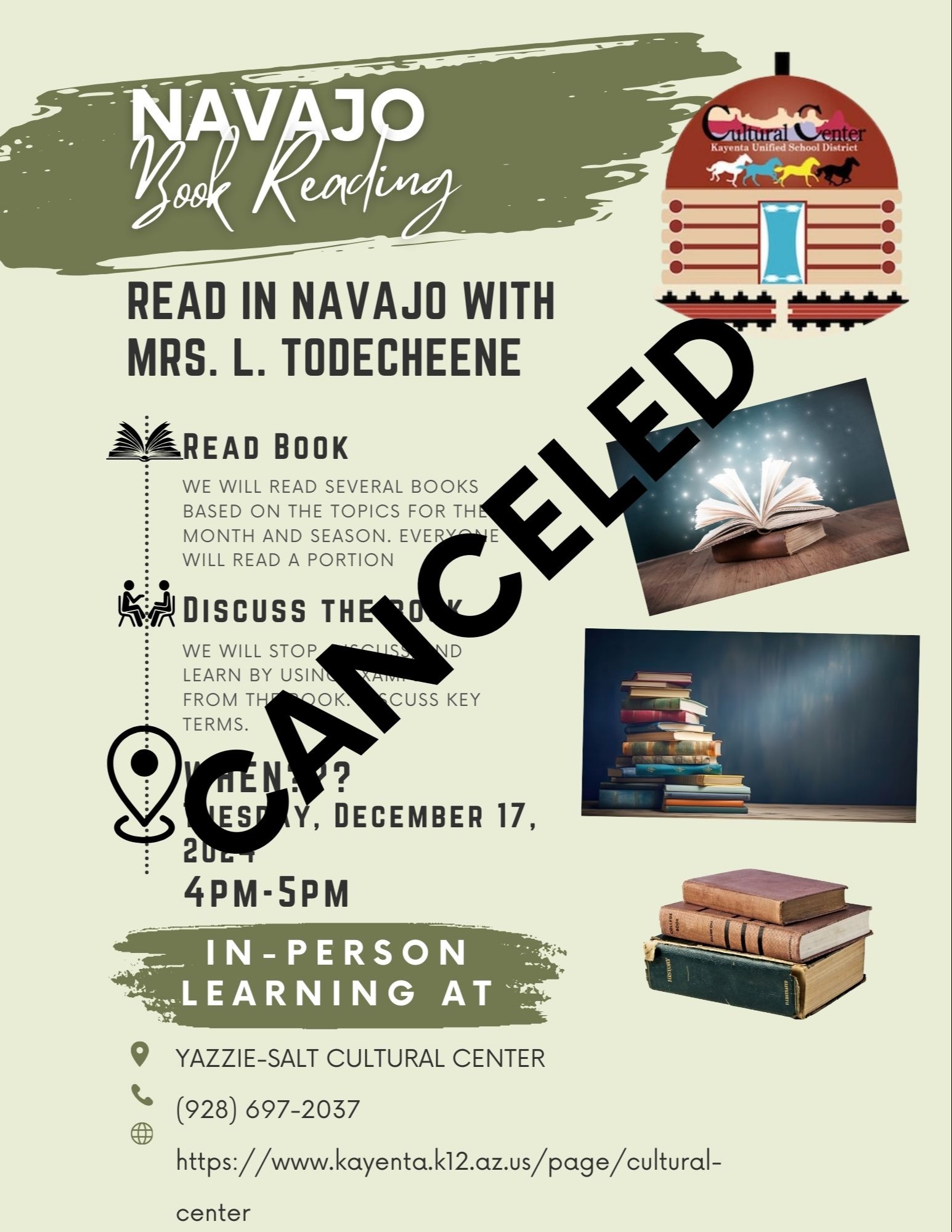 Navajo Book Reading December