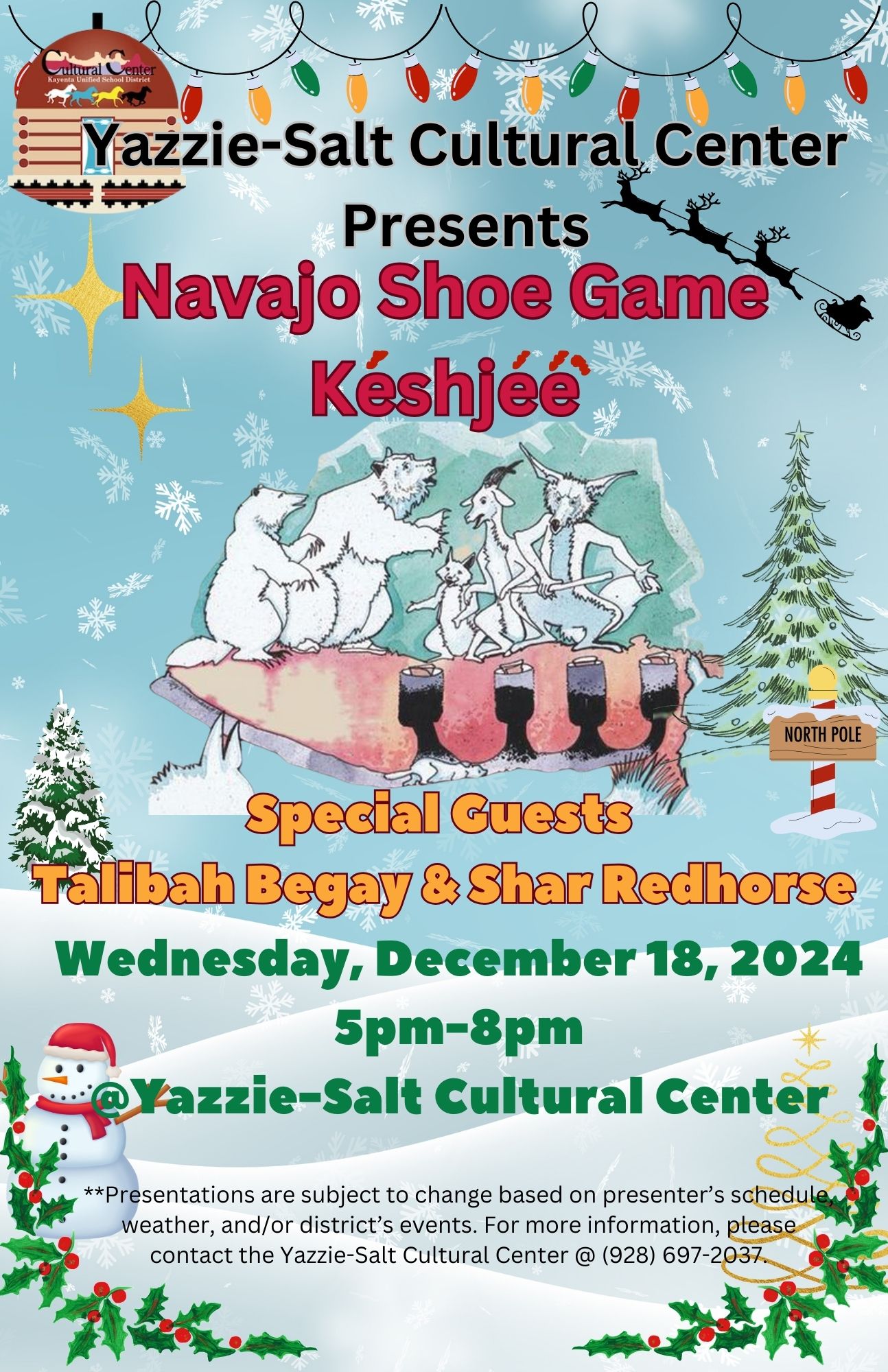 Navajo Shoe Game Flyer