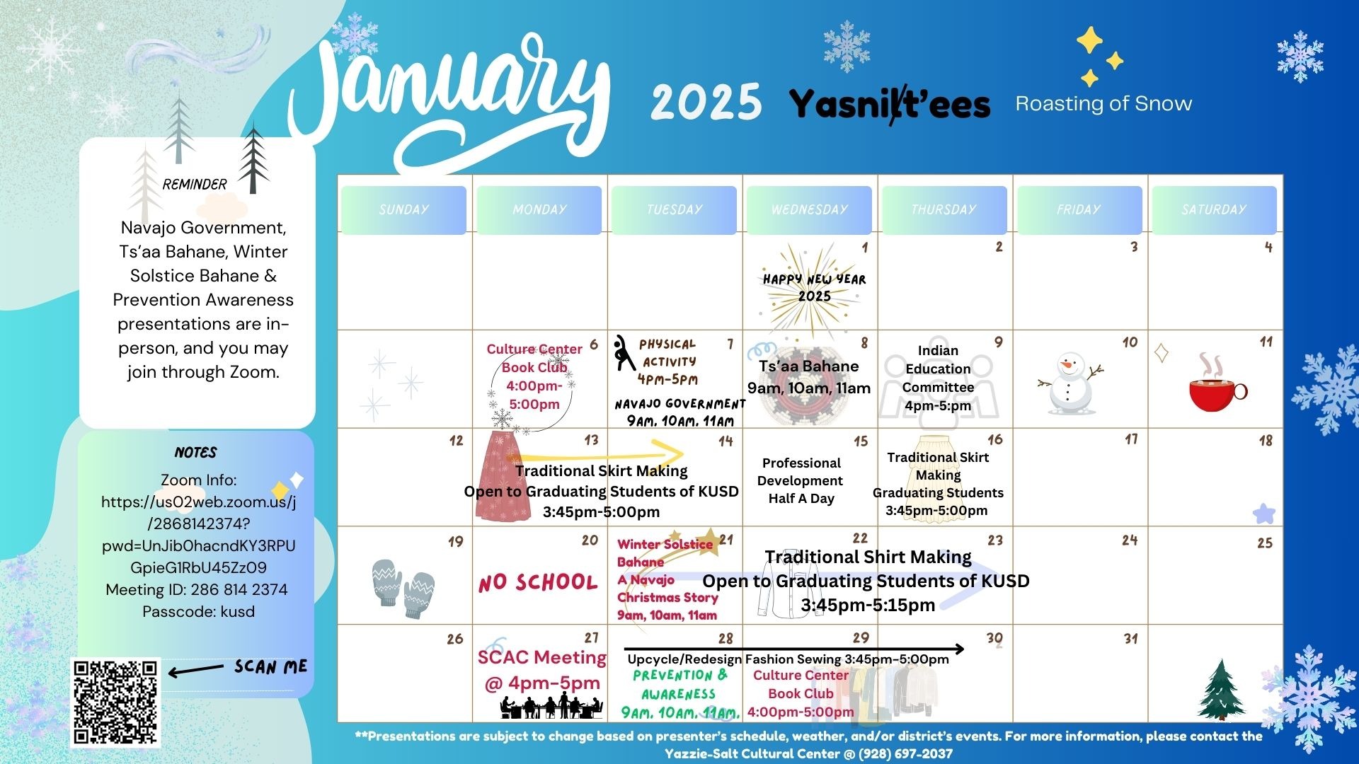 January Calendar