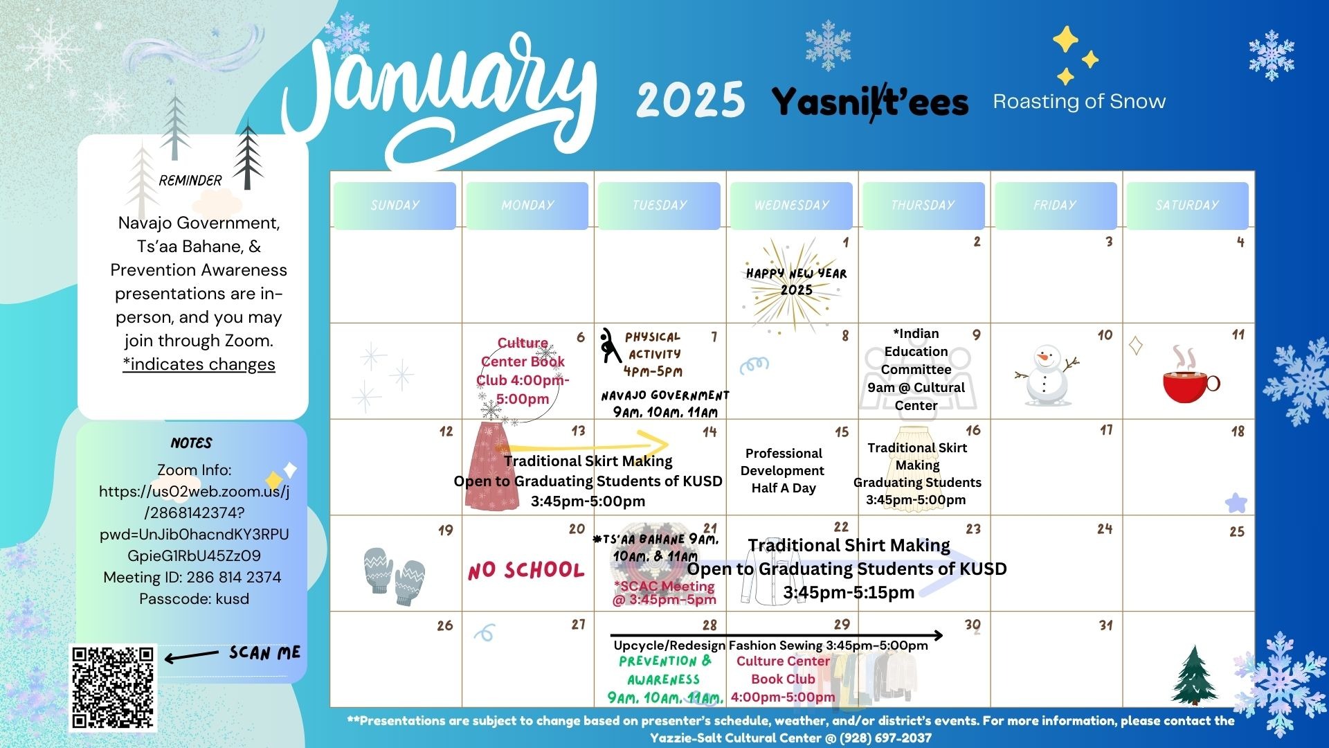 January Calendar