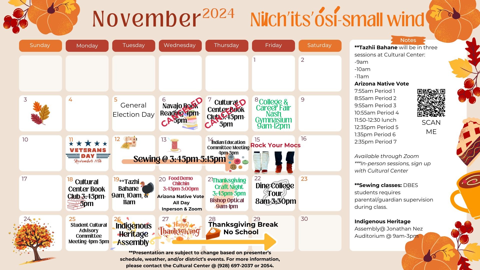 November Calendar