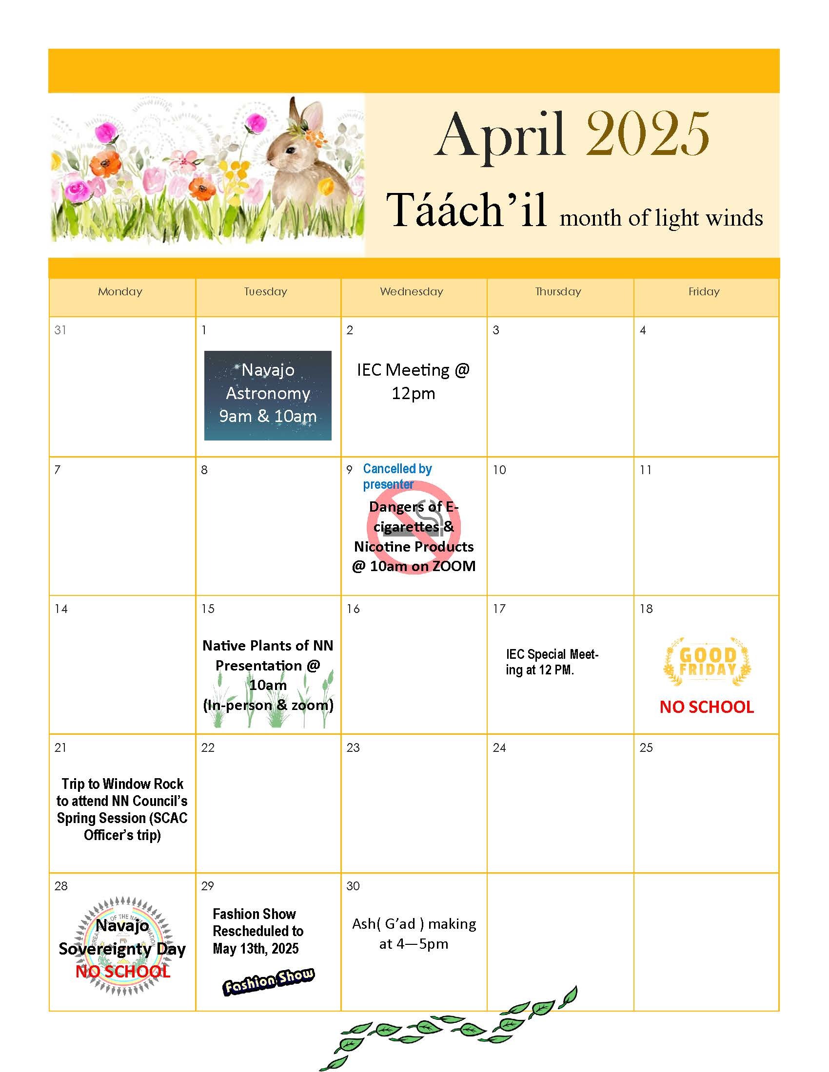 April 2025 Calendar