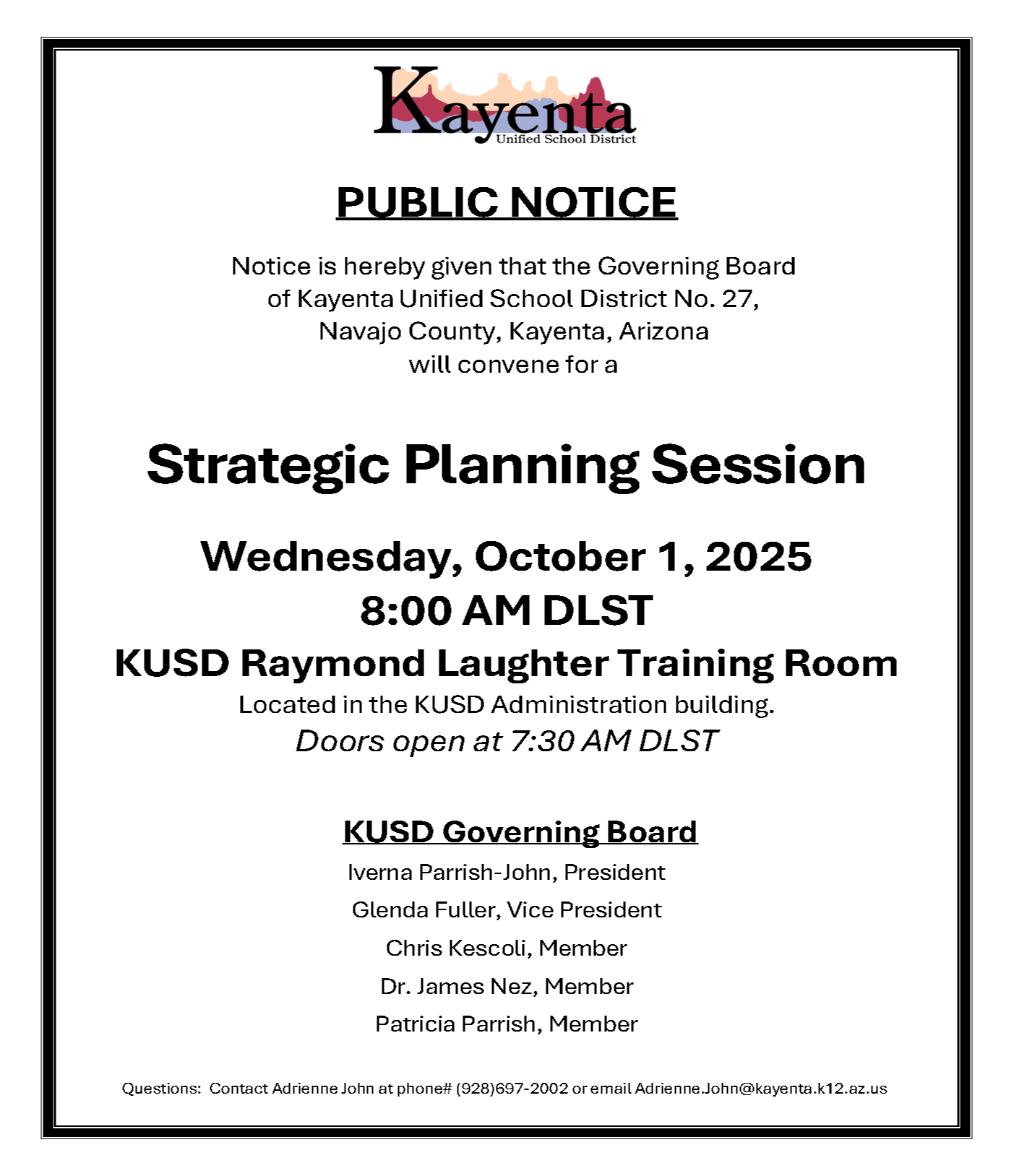 Public Notice - Revised 07/27/2023