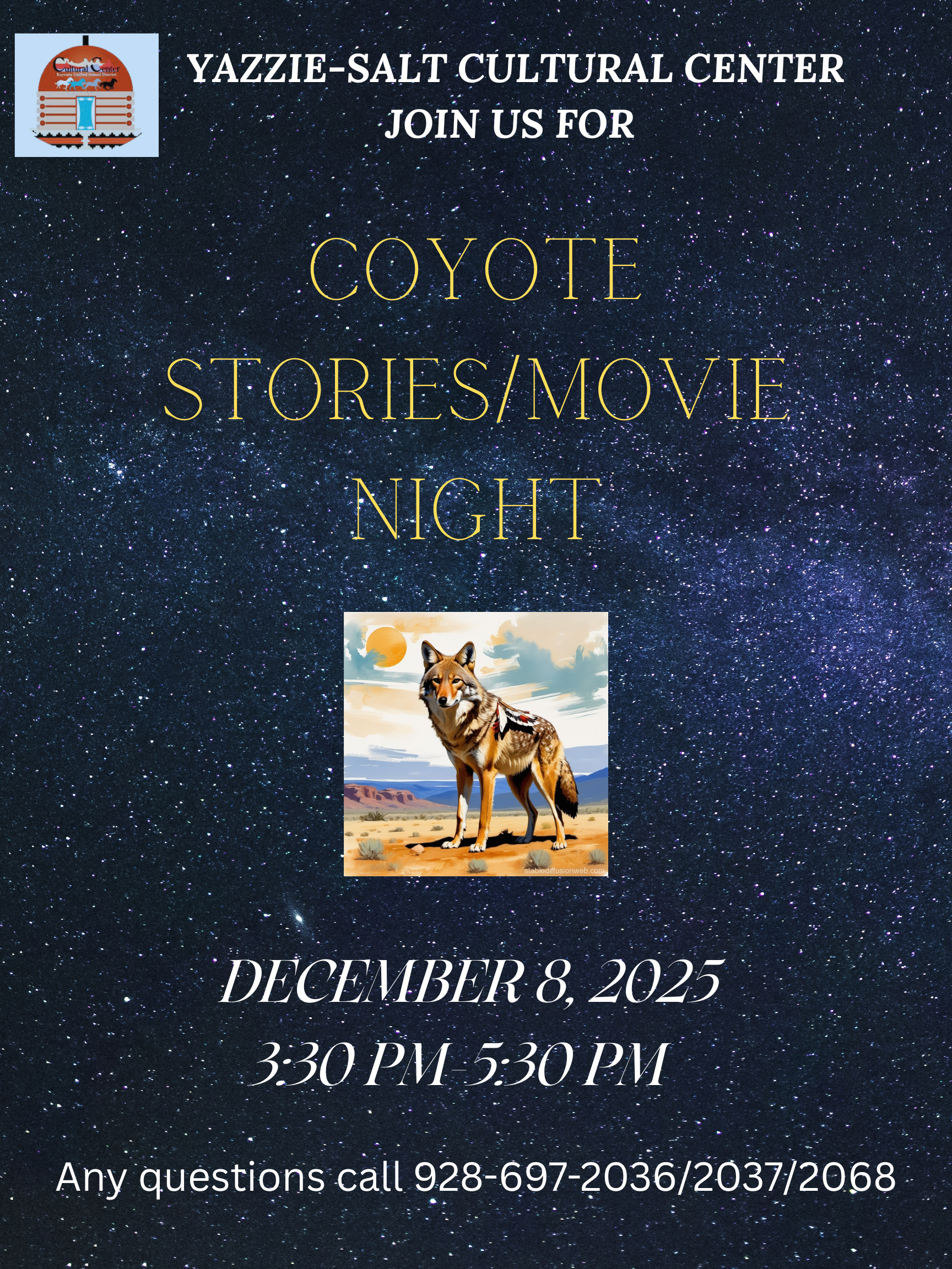 Coyote stories and Movie night
