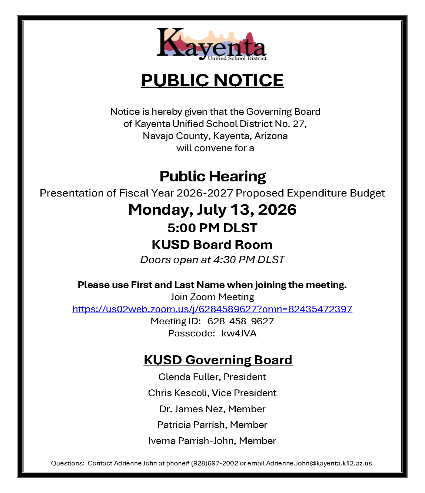 Public Notice - 04/09/2026 RGBM