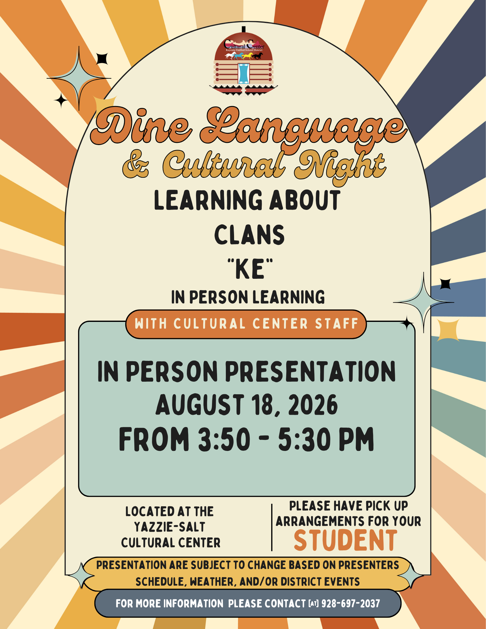 Navajo Language & Culture Night