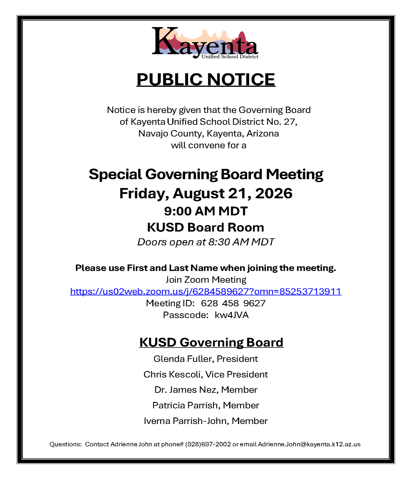 Public Notice - 04/09/2026 RGBM