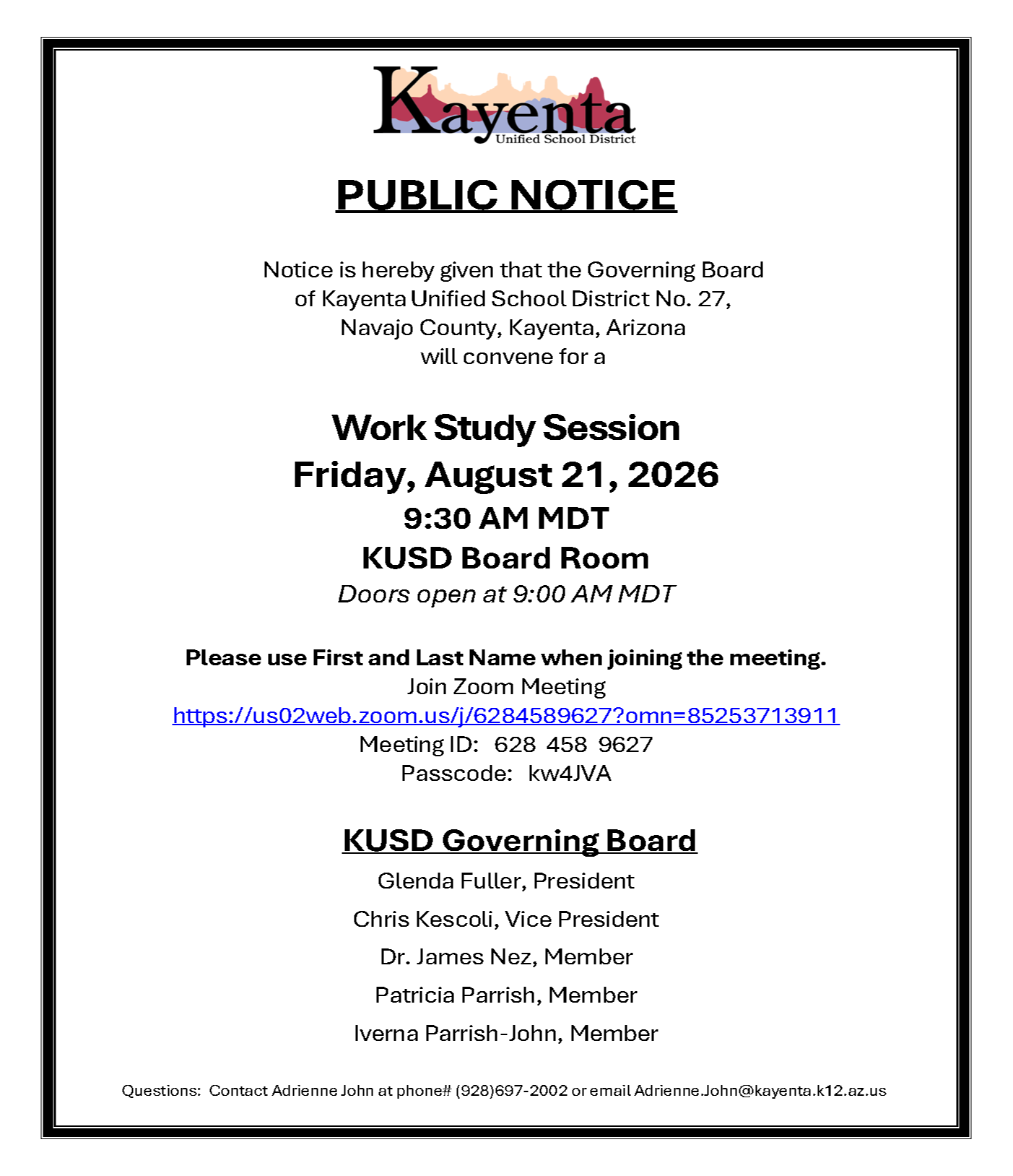 Public Notice - 04/09/2026 RGBM