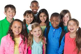 Stock photo of a group of children