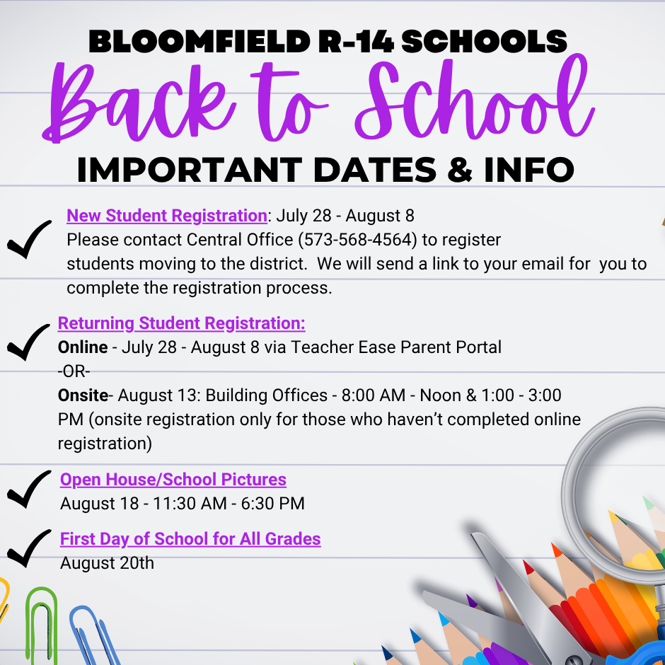 registration info