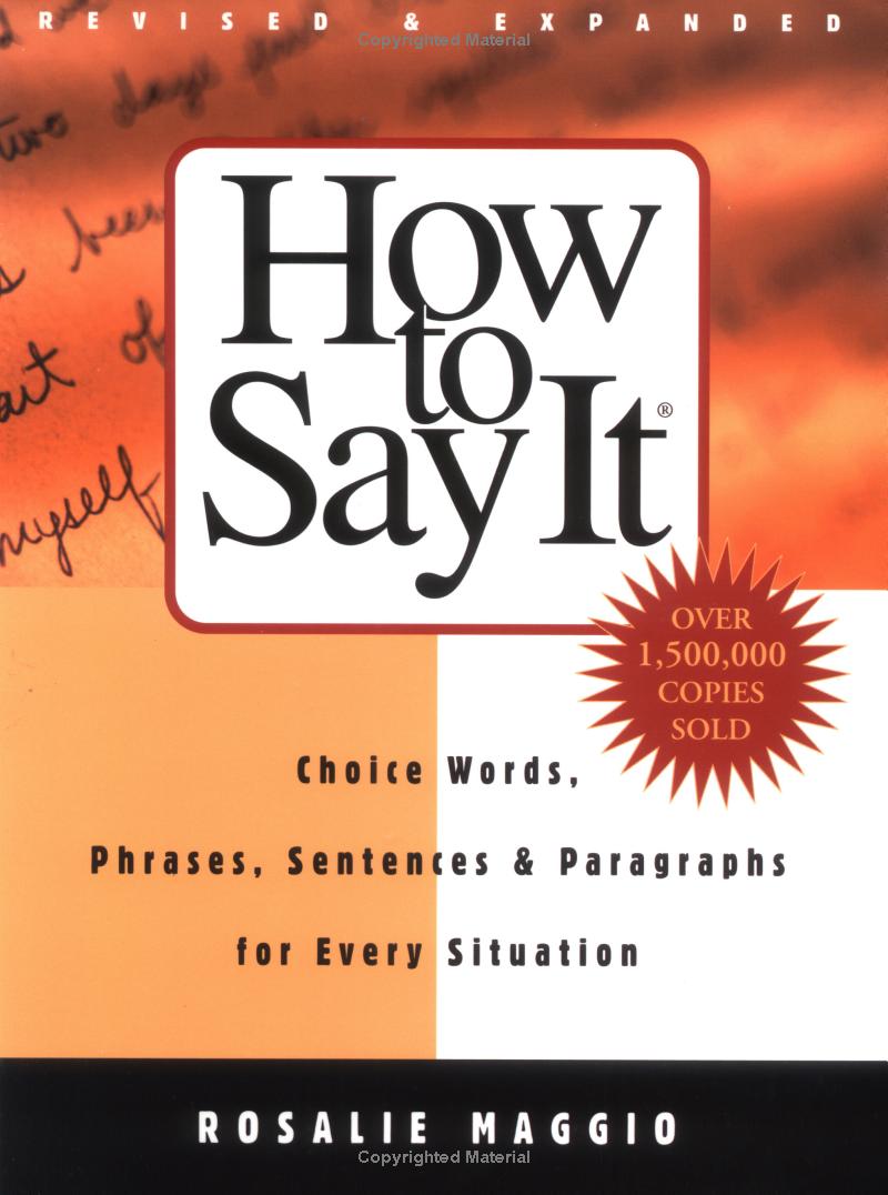 how to say it