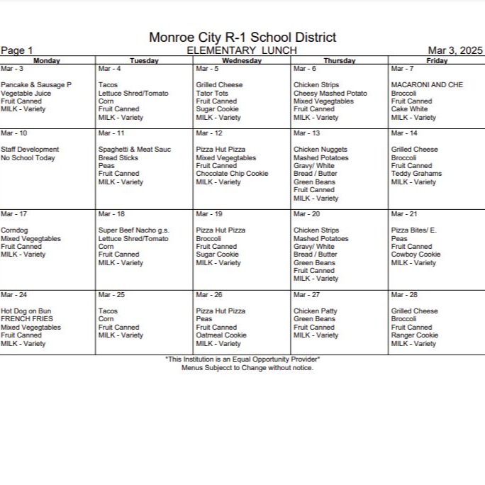 elem lunch