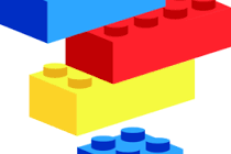 red, yellow, and blue lego bricks 