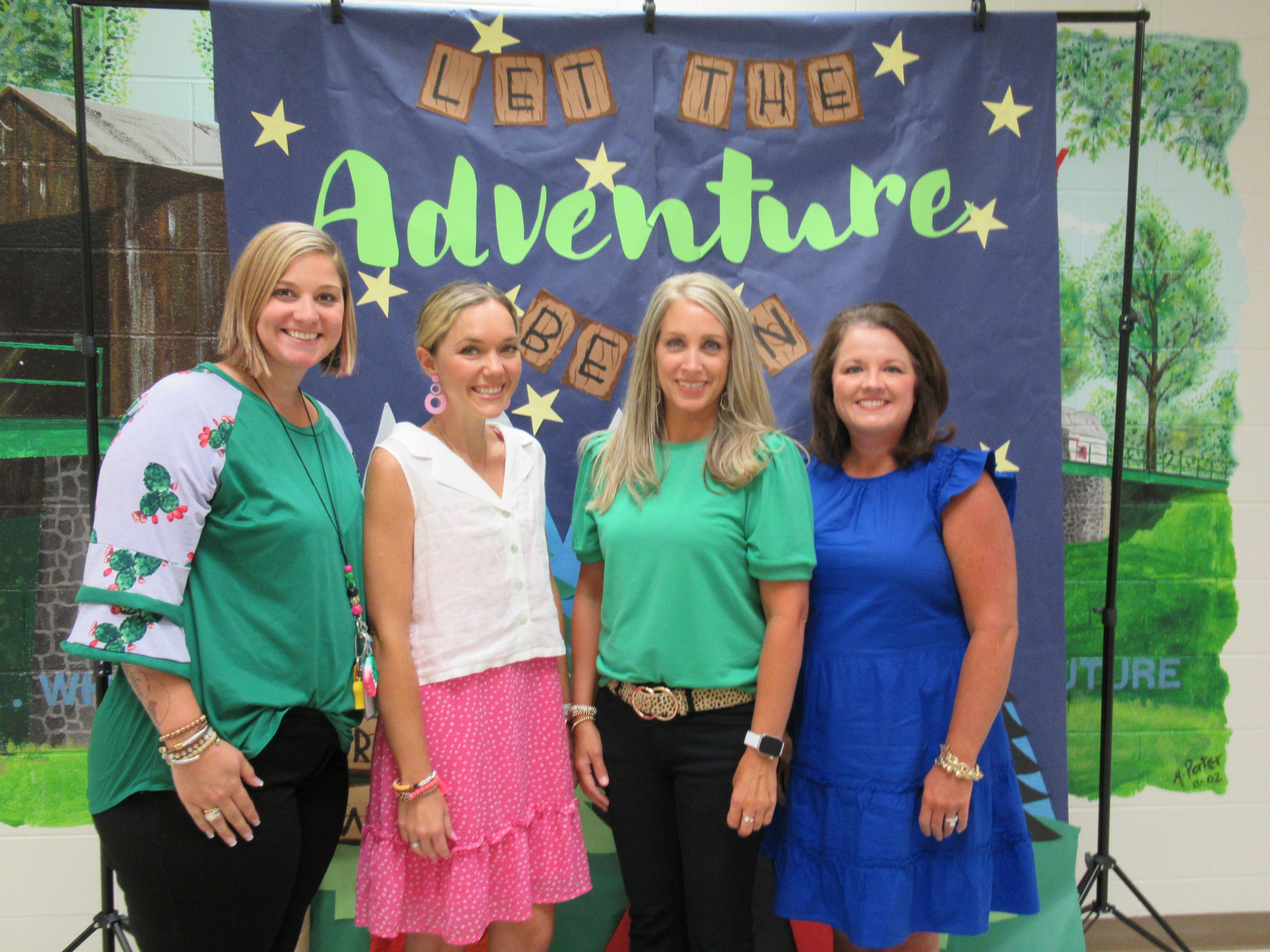 Introducing Euharlee's Kindergarten Team: Mrs. Hartigan, Ms. Belcher, Ms. Bridges, and Mrs. Allen.