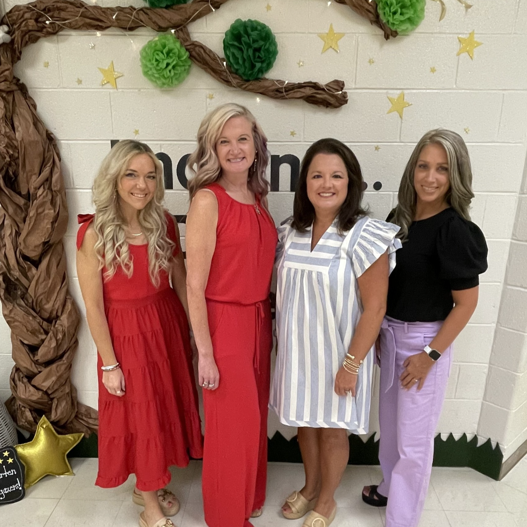 Introducing Euharlee's Kindergarten Team: Mrs. Hartigan, Ms. Belcher, Ms. Bridges, and Mrs. Allen.