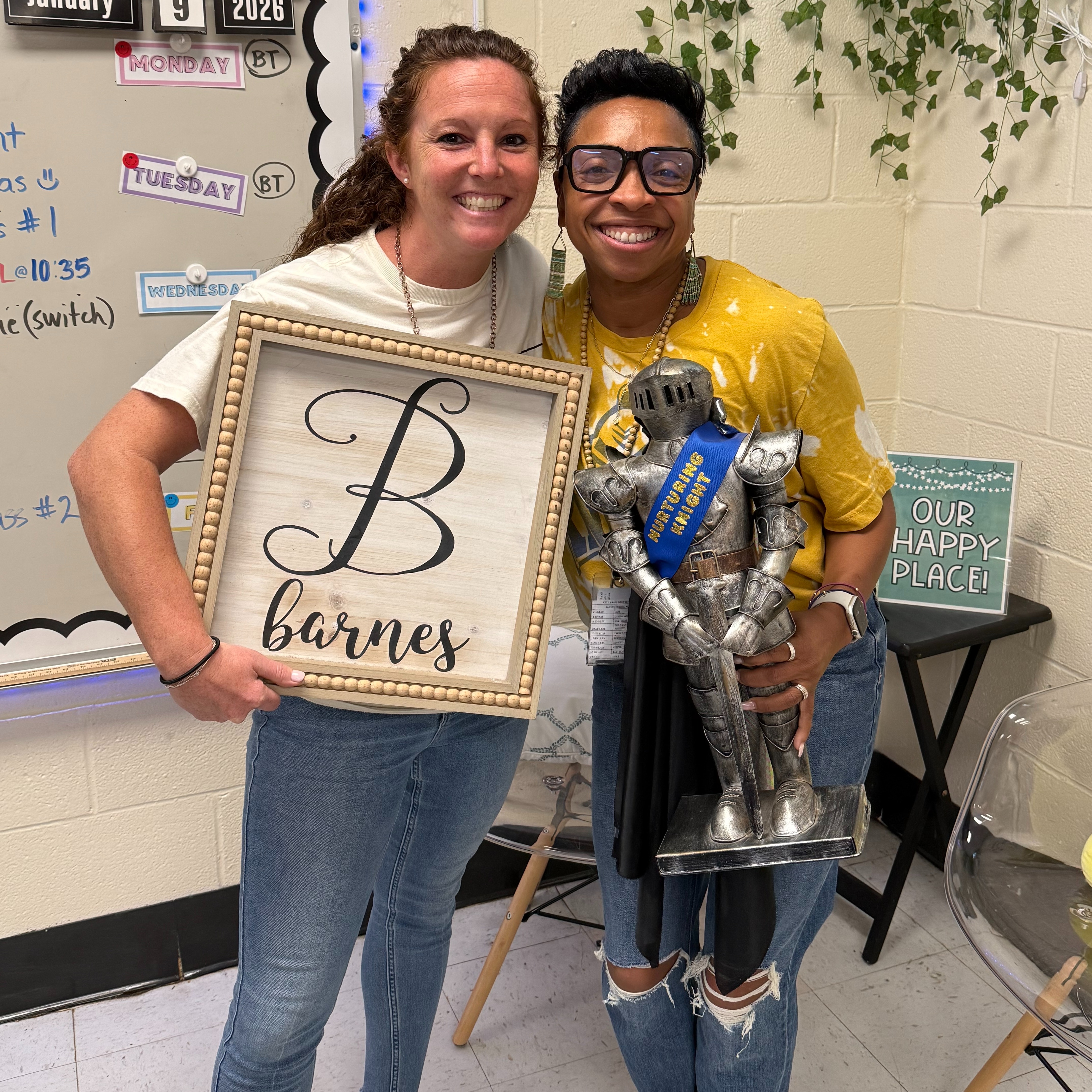 Mrs. Barnes named Nurturing Knight