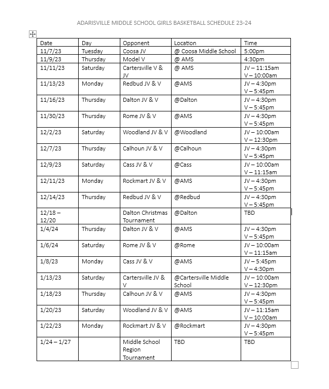 23-24 Girls BBall