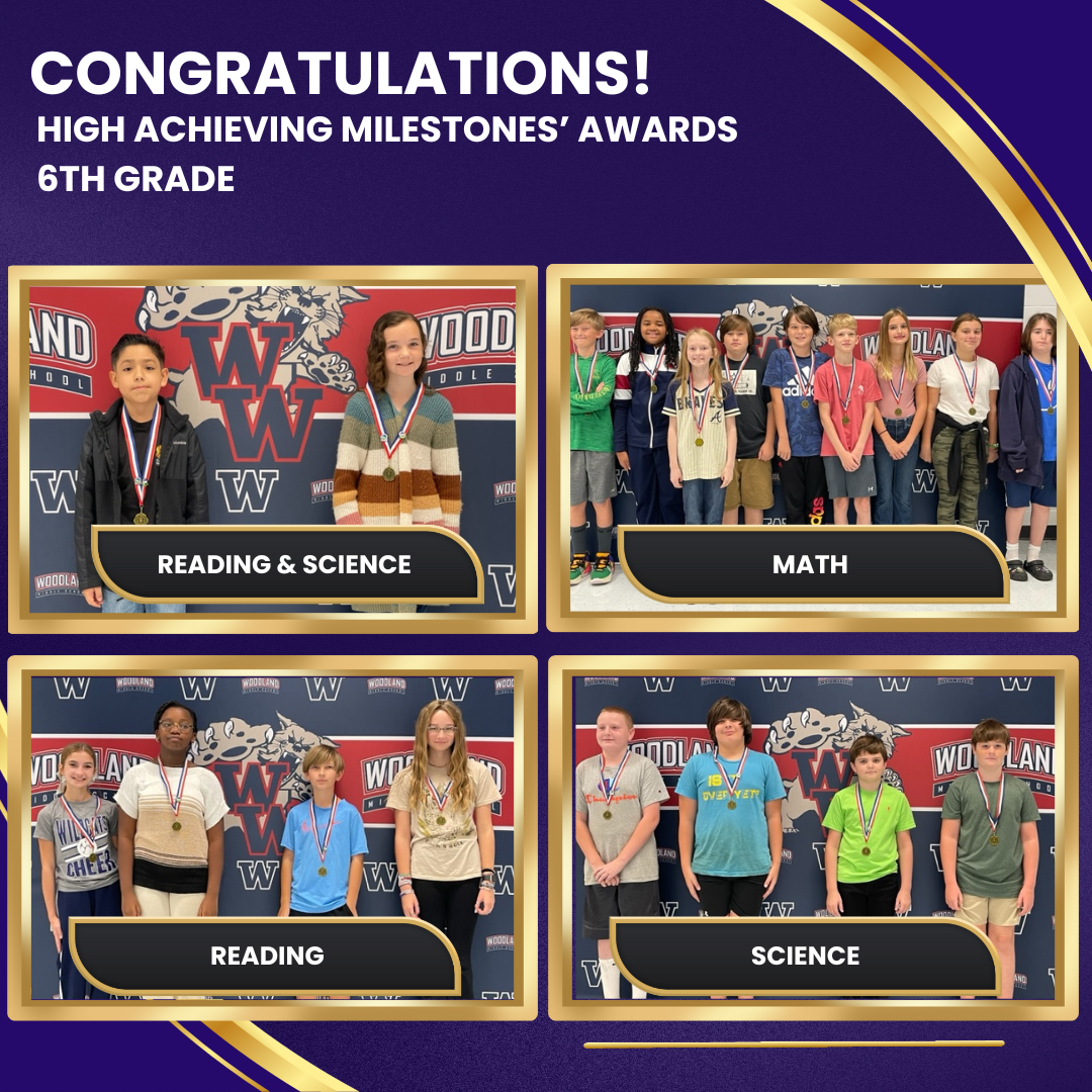 6th Grade Award Winners