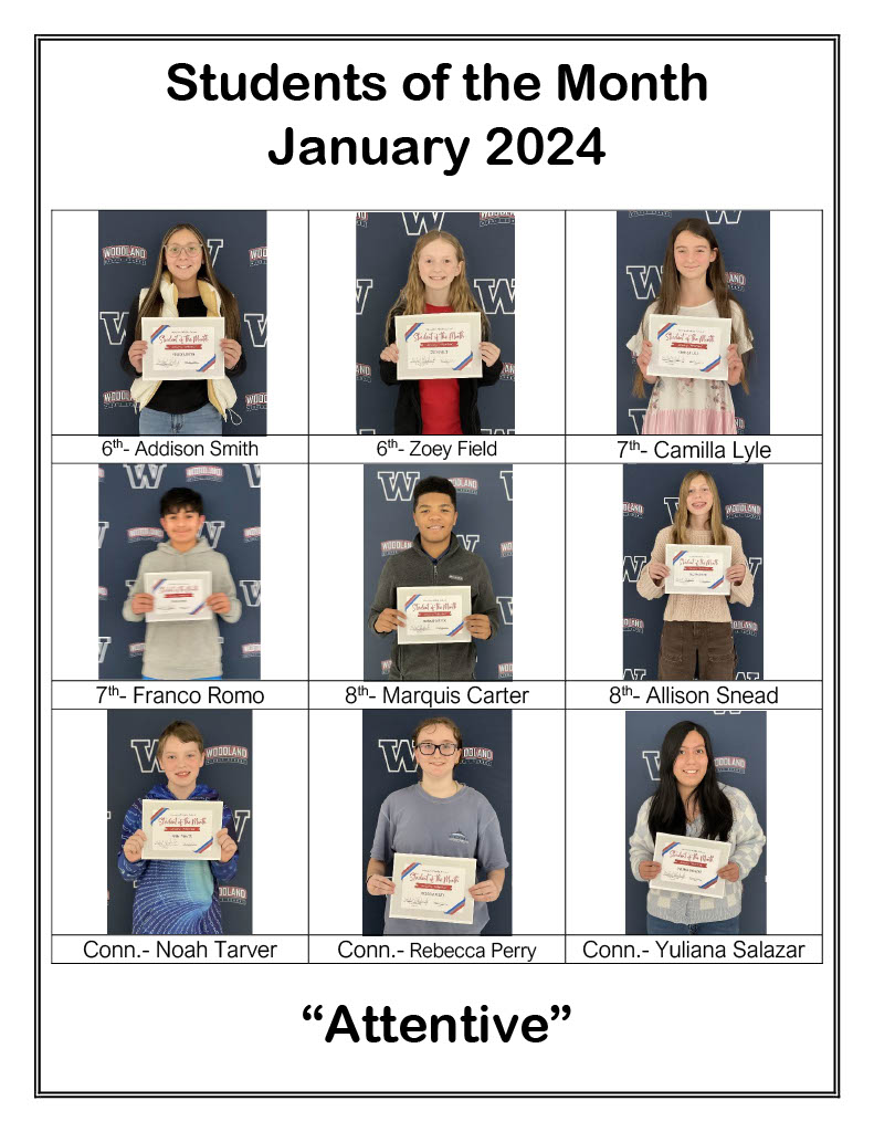 Students for January SOTM