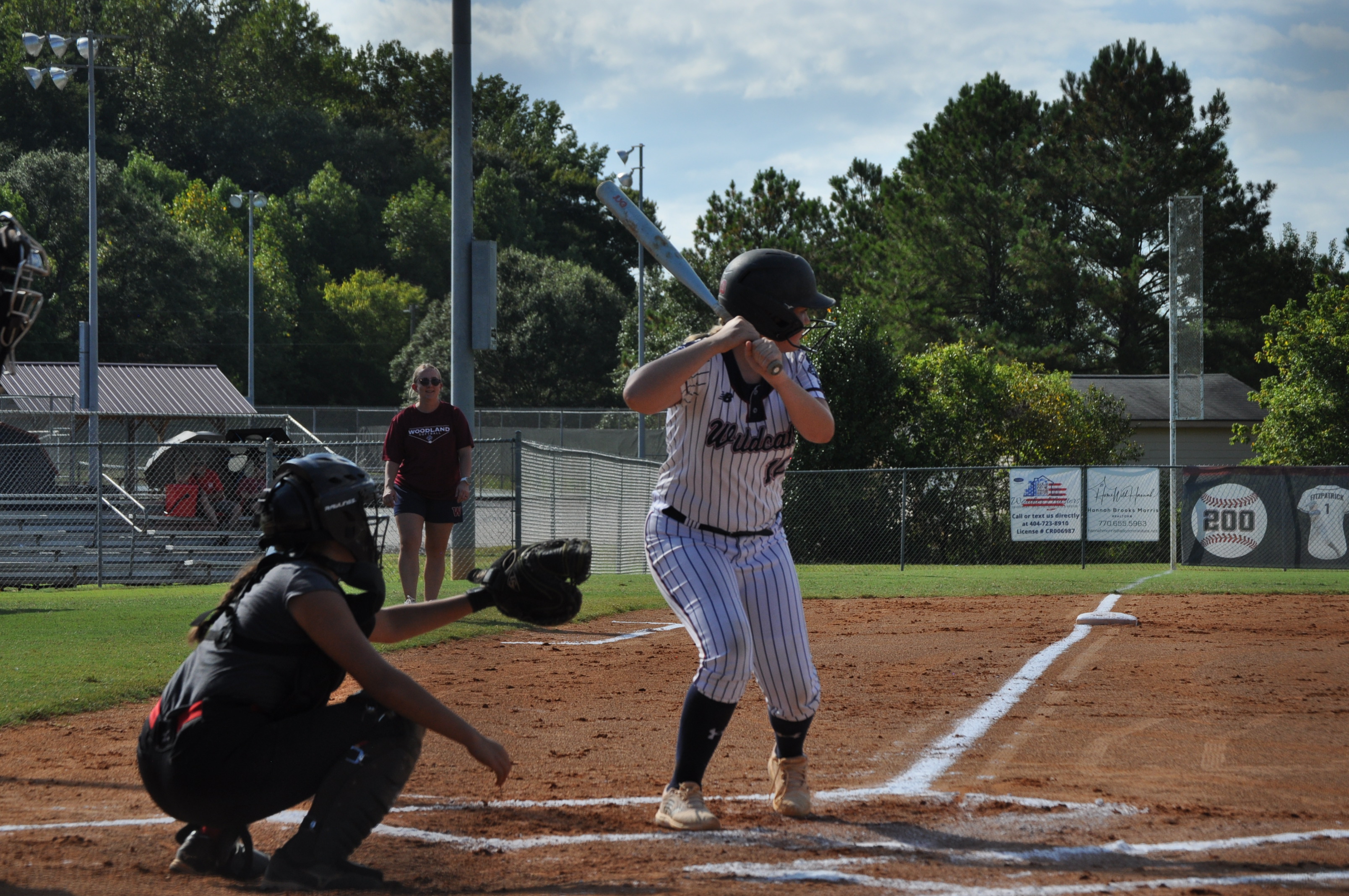 Softball Player Batting