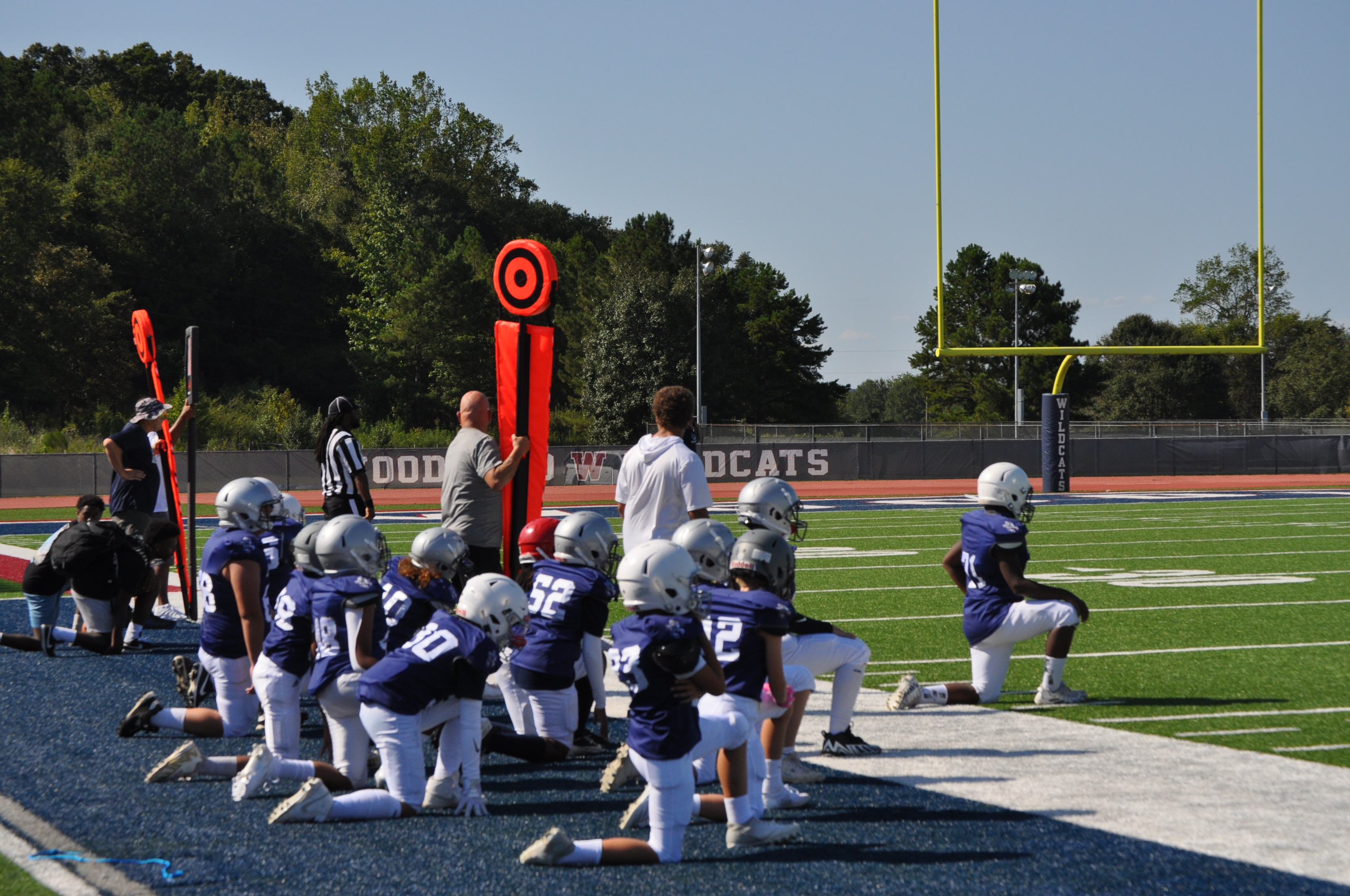 Team taking a Knee