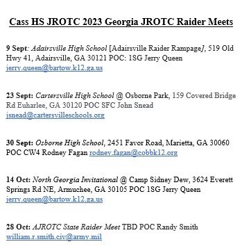 Raiders JROTC