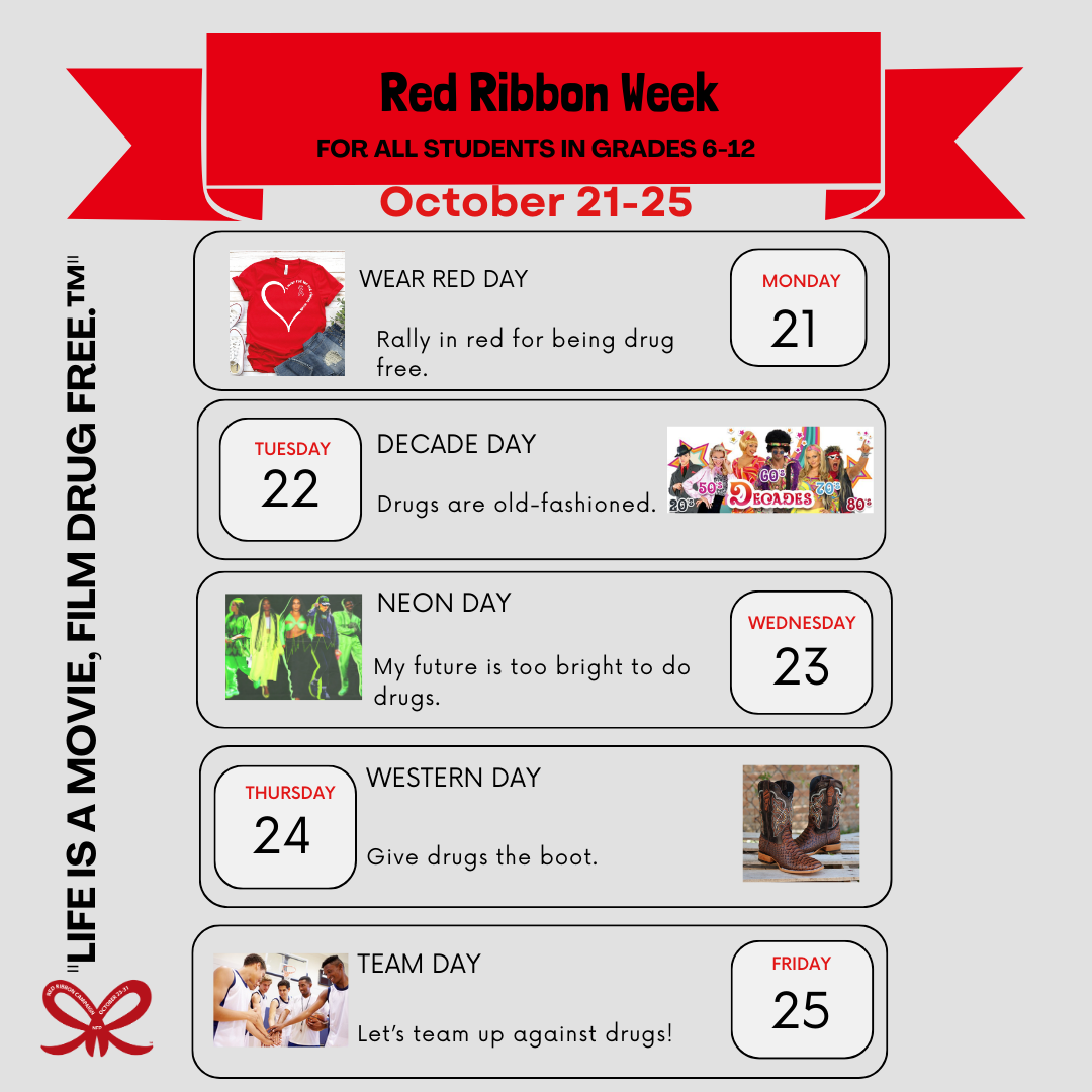 Grades 6 - 12 Dress Up Days