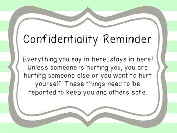 Confidentiality Reminder