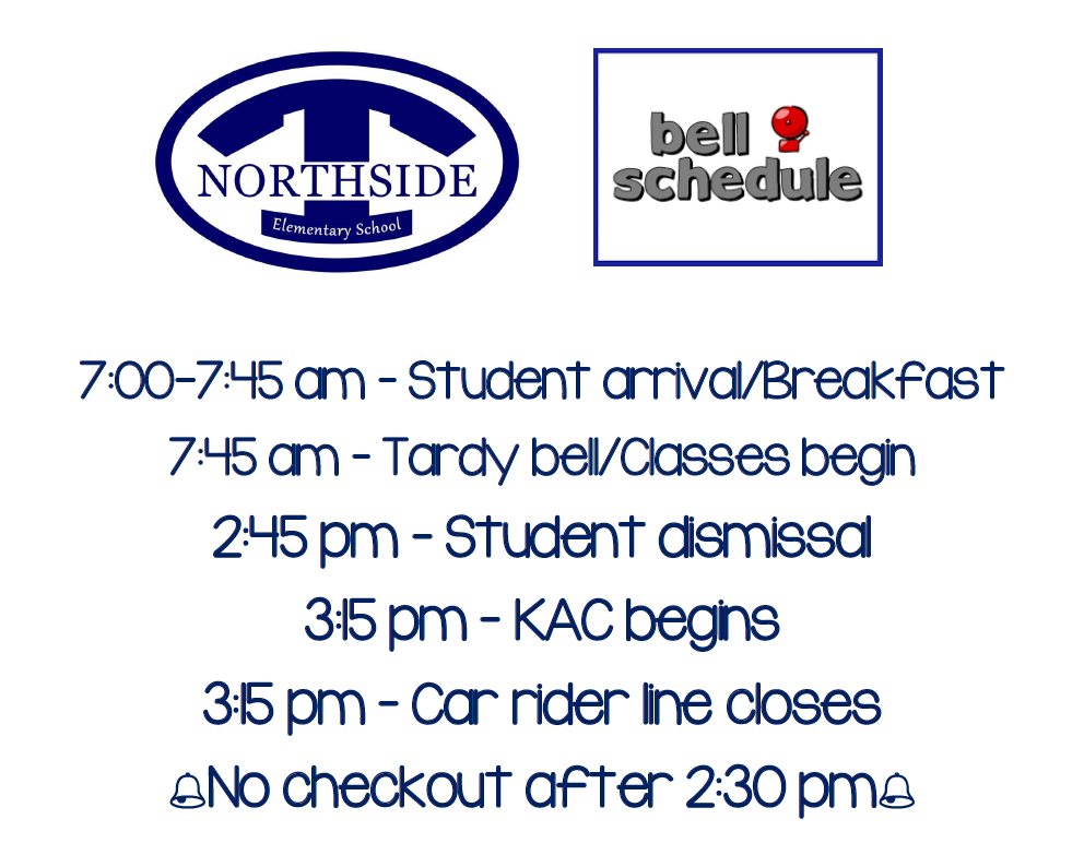 Northside 2023-2024 Bell Schedule