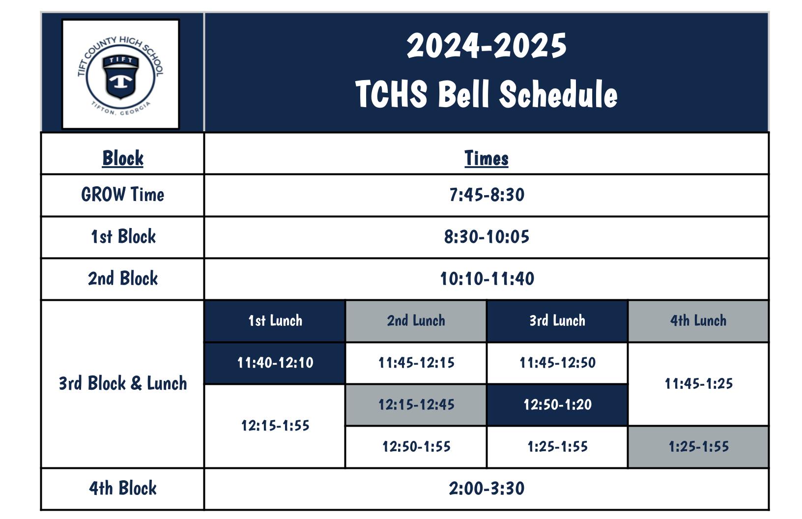 Spring Schedule '25