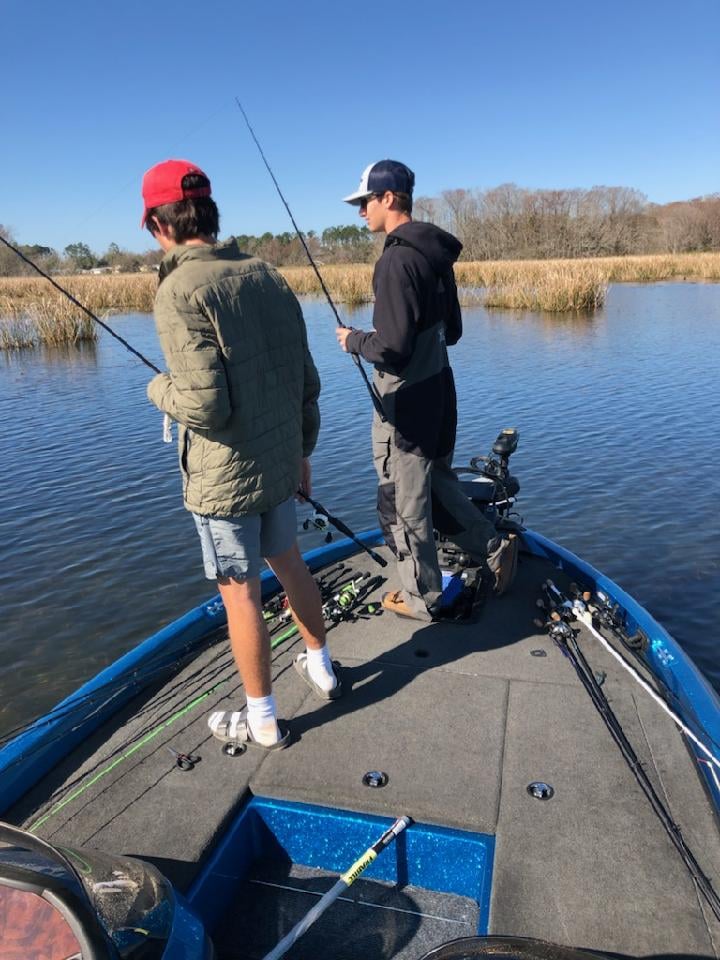 Blue Devil Bass Fishing Team at Lake Seminole