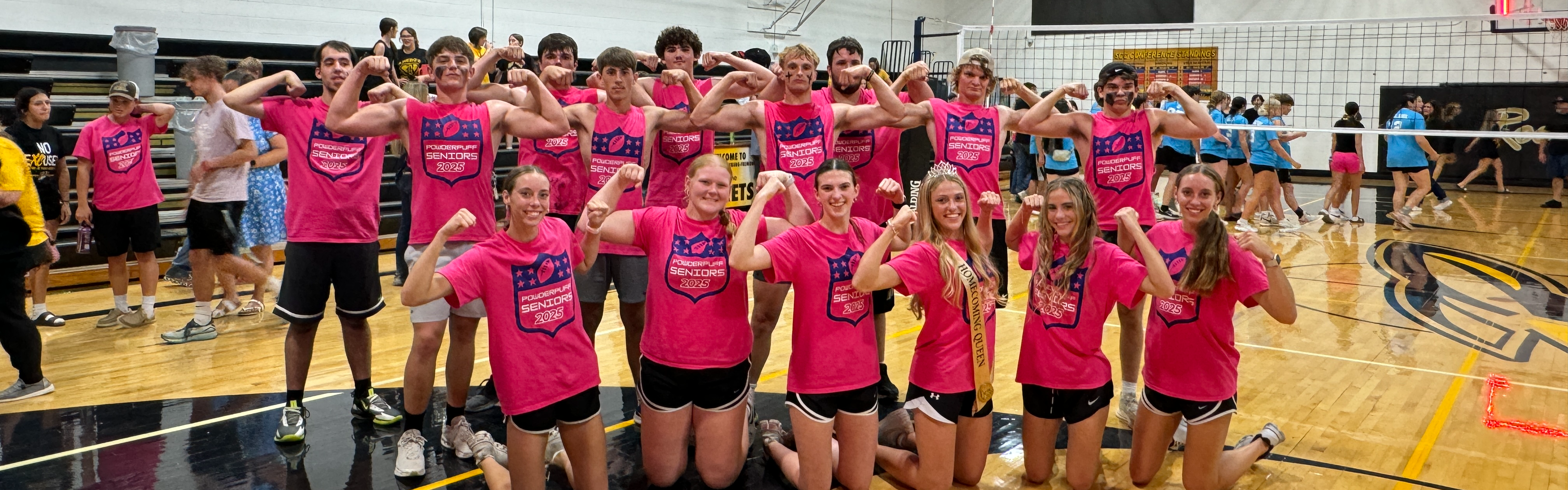 Picture of the EBF senior class winner of powderpuff volleyball