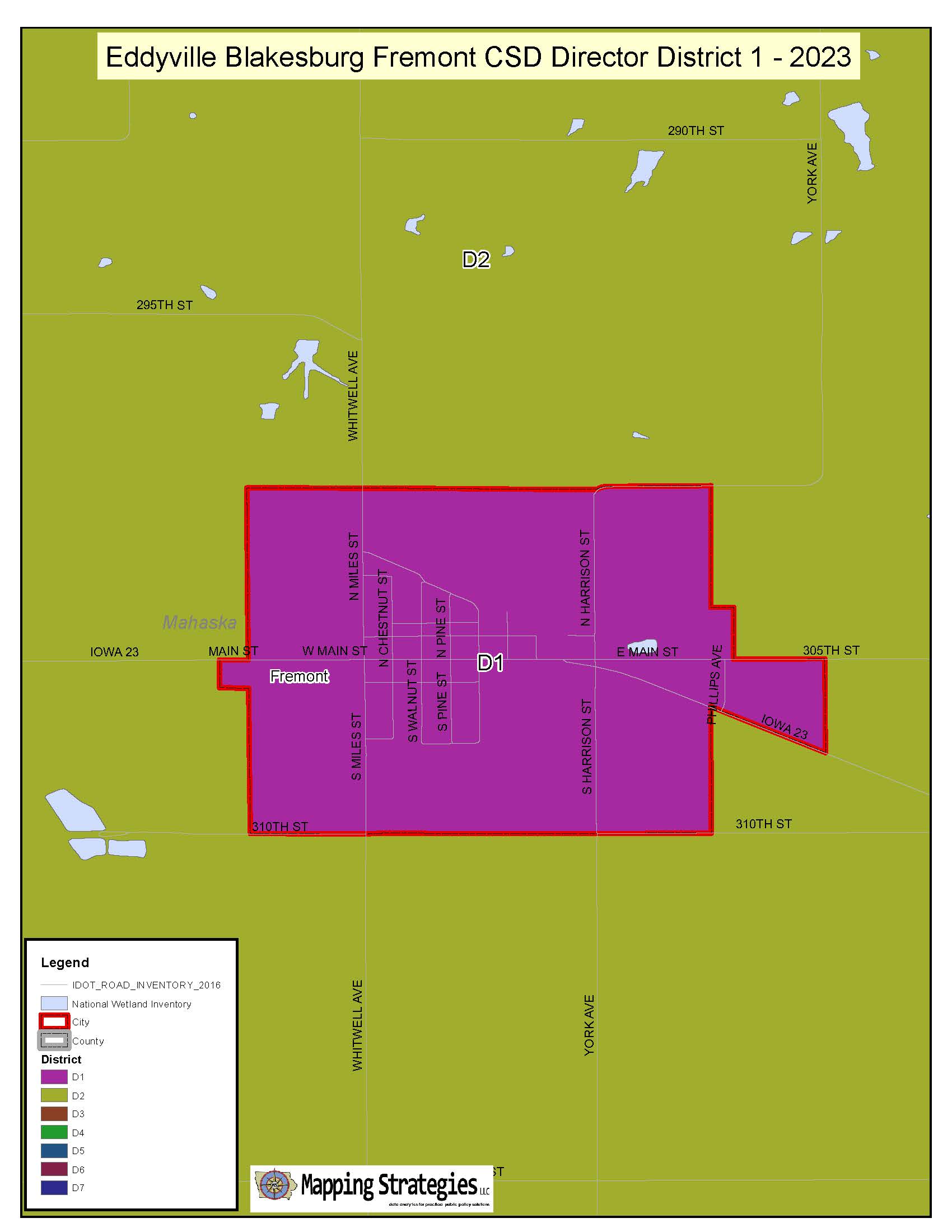 Picture of the map of EBF Director District 1