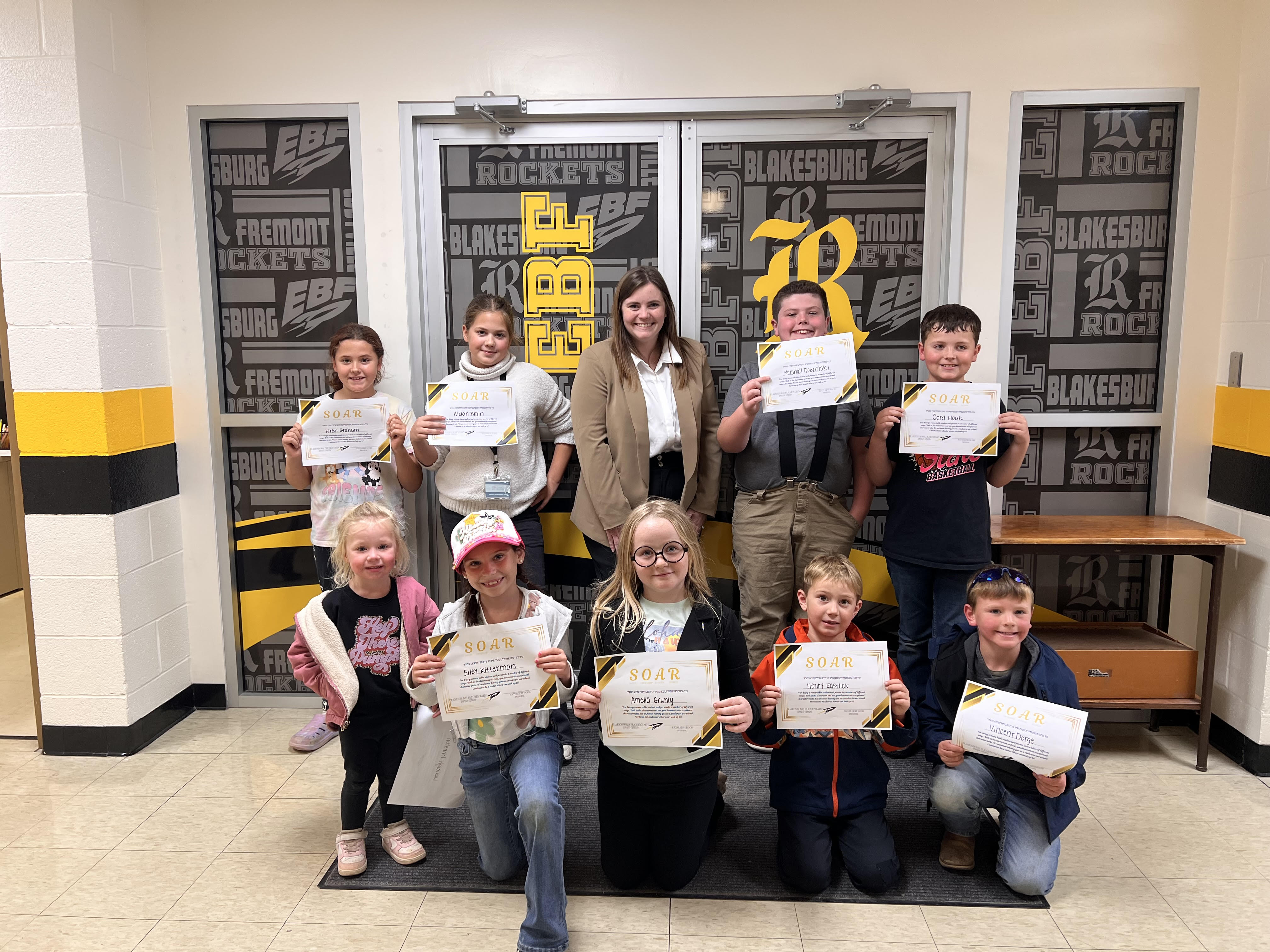 Blakesburg Elementary SOAR Winners