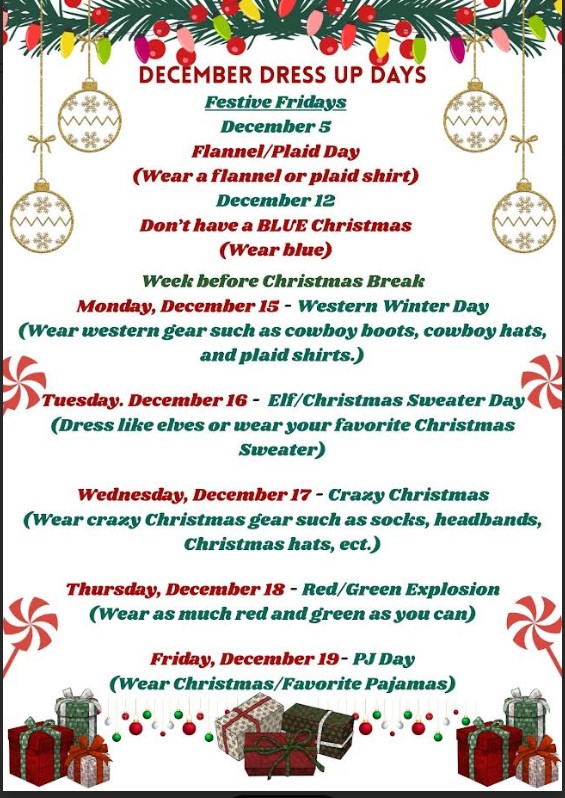 Festive Fridays & Week Before Christmas